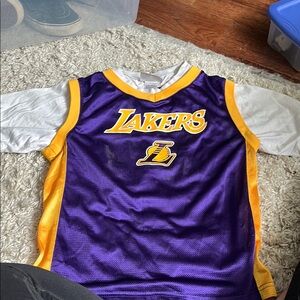 Kobe NBA Lakers Purple and Yellow Jersey